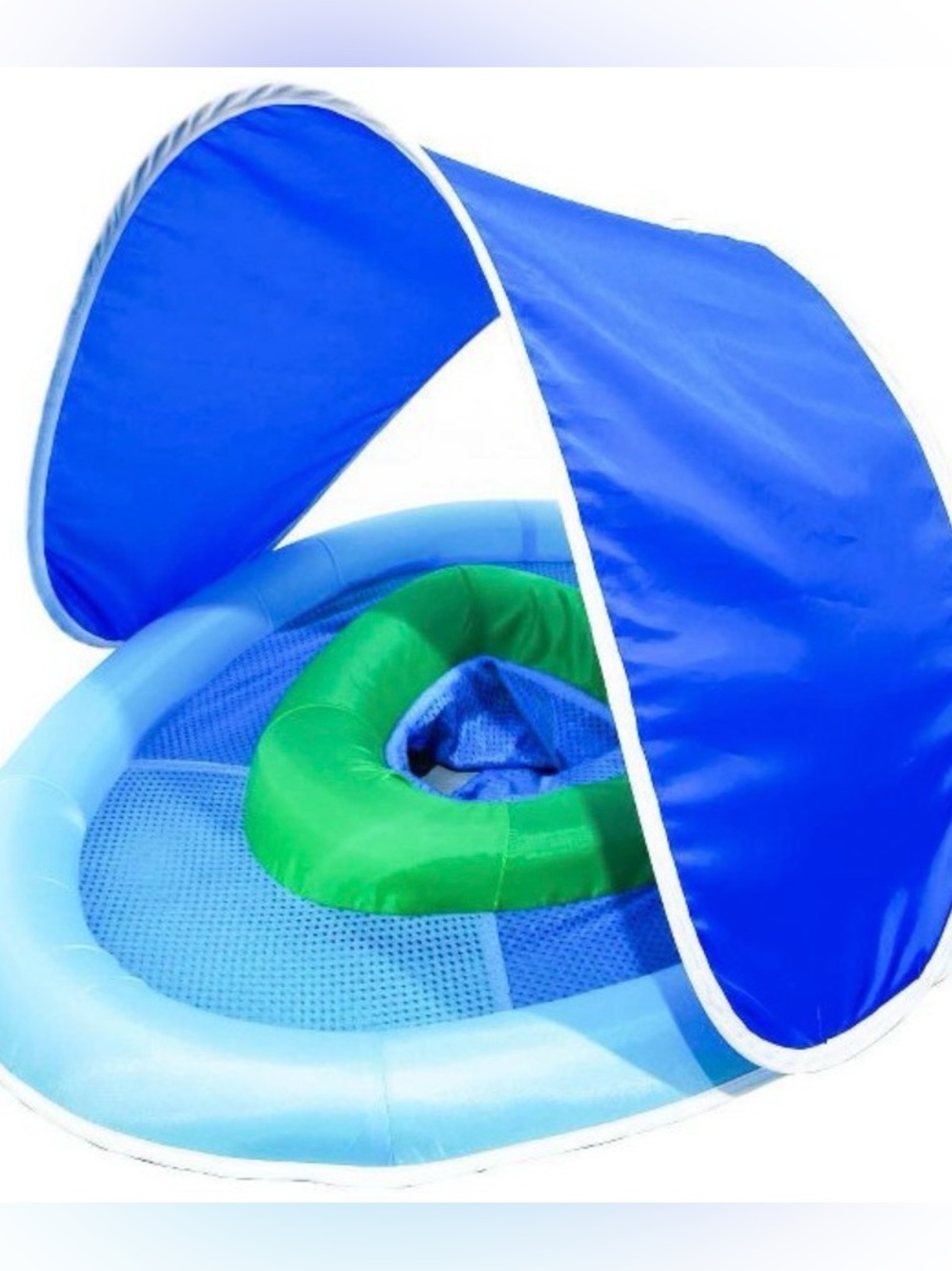 🎉Kids Blue & Green Inflatable Splash Pool with Sun Canopy